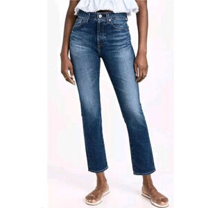 AG Adriano Goldschmied Blue Alexxis Slim High-Rise Straight Leg Jeans Size 26